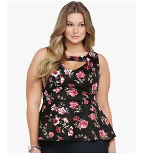 Torrid FLORAL PRINT Sleeveless TOP BLOUSES